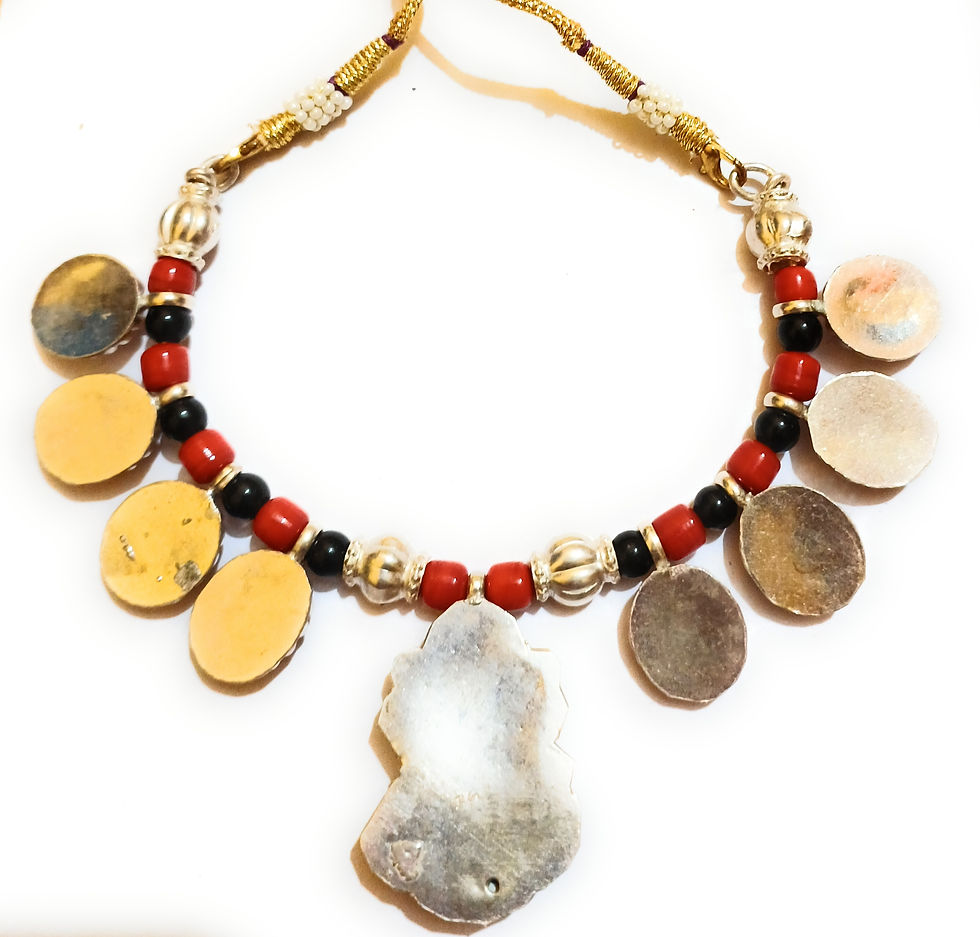 Thumbnail: Dakshin Cult's 925 Silver Ashta Lakshmi Necklace/ Addigai For Women & Idols