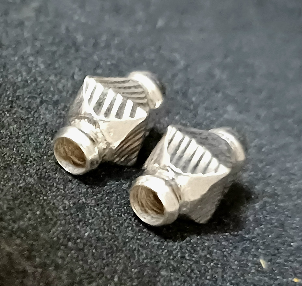 Thumbnail: Silver Gundu/ Bead for Thirumangalyam/ Jewelry, Pack of 2, Various Models