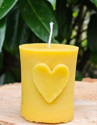Heart Pillar candle