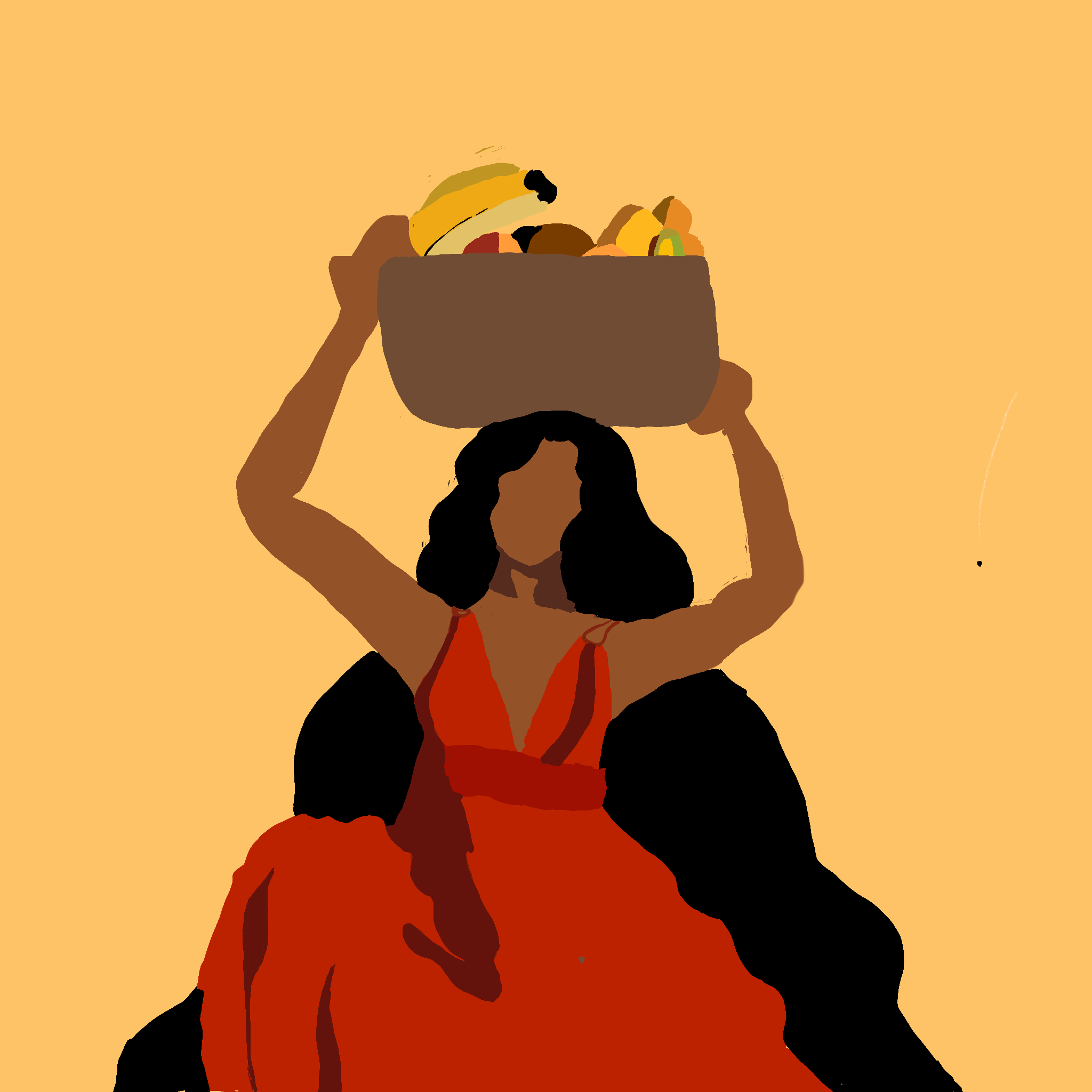 Harvest Beauty | Original Black Woman Art Print 