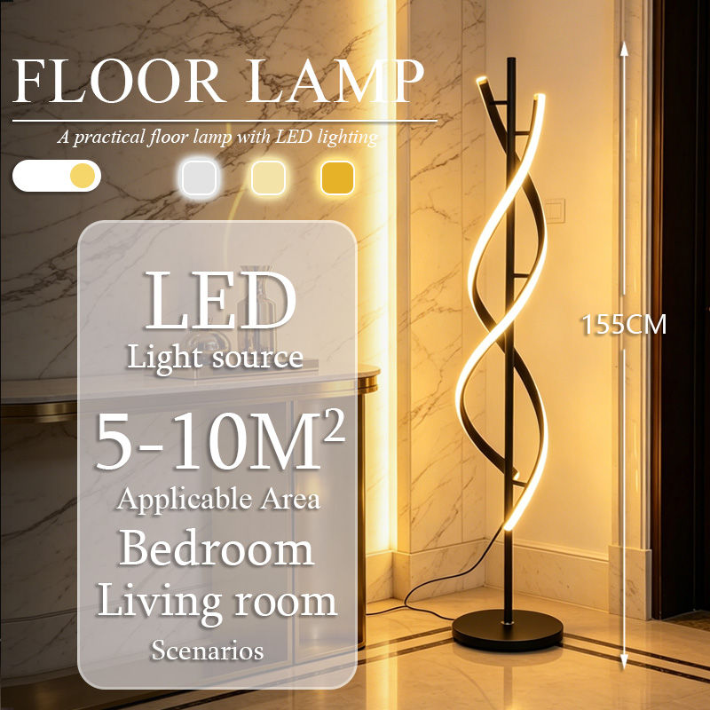 Nouvelle Lampe sur Pied LED Postmoderne Nordique 2026, Lumière Ambiante de Luxe