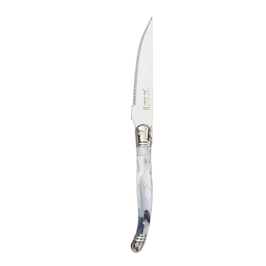 Laguiole Marble White Grill Knife 22.5cm (8 6/7") – Sold in packs of 6