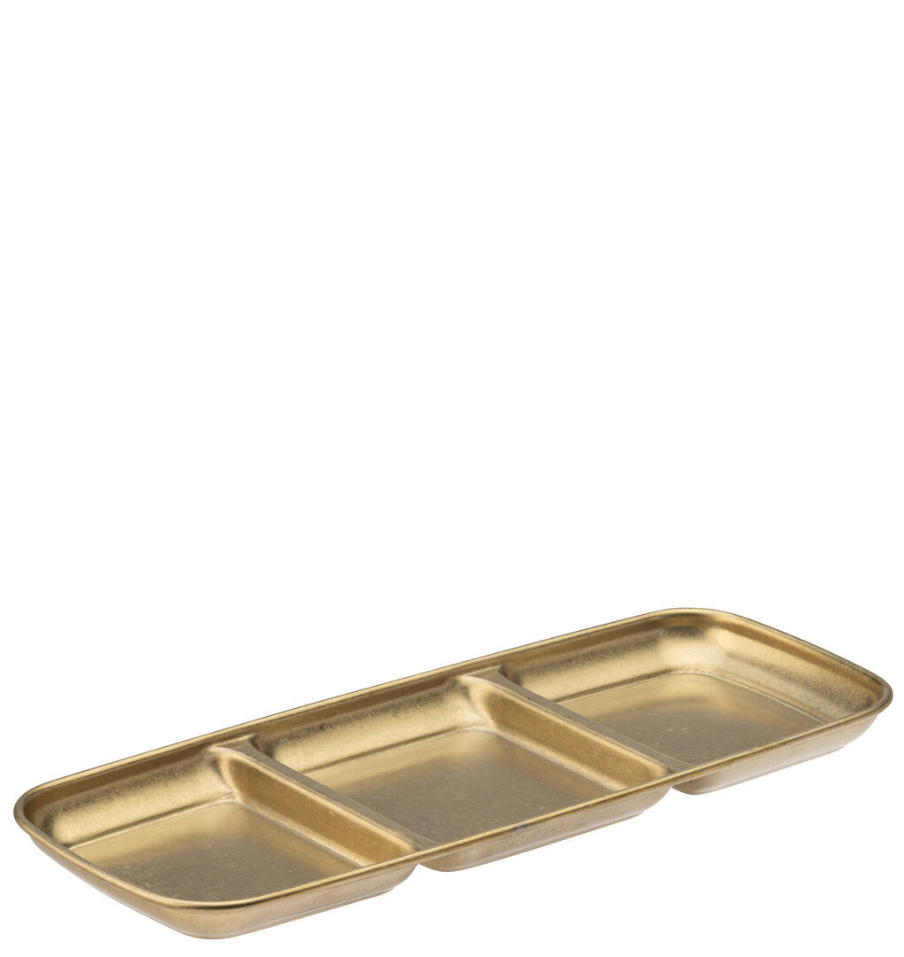 Gold Artemis Triple Dip Tray (22.5cm x 9cm) – Sold in packs of 12
