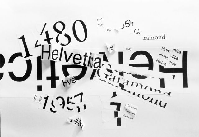 Typography collages, the first exercise1