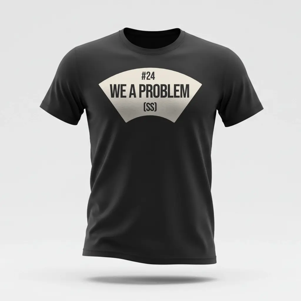 We A Problem (SS) Black T-Shirt