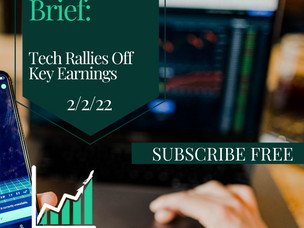 Morning Brief: Tech Rallies Off Key Earnings