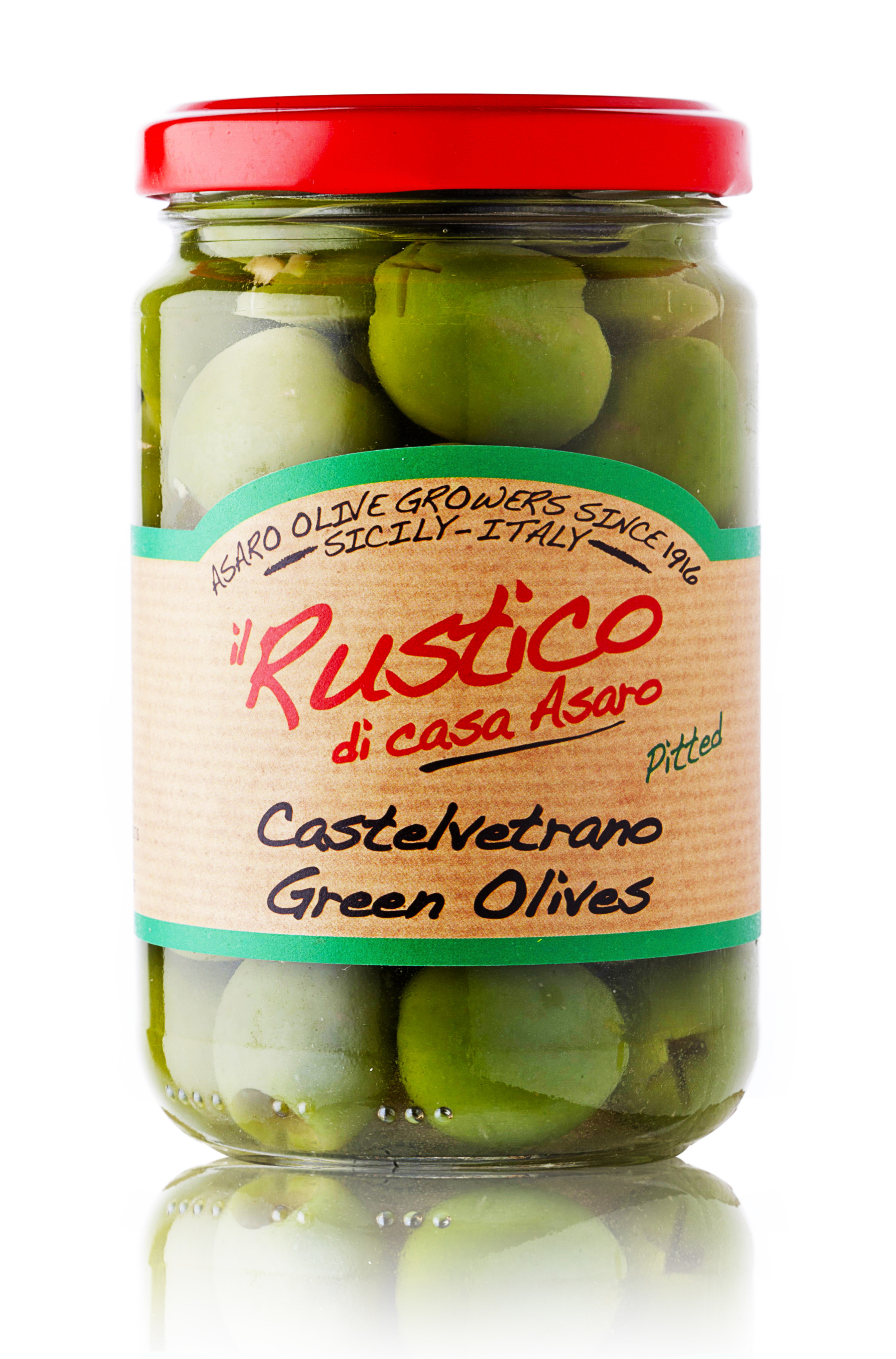 Rustico Olives - Pitted Green Castelvetrano