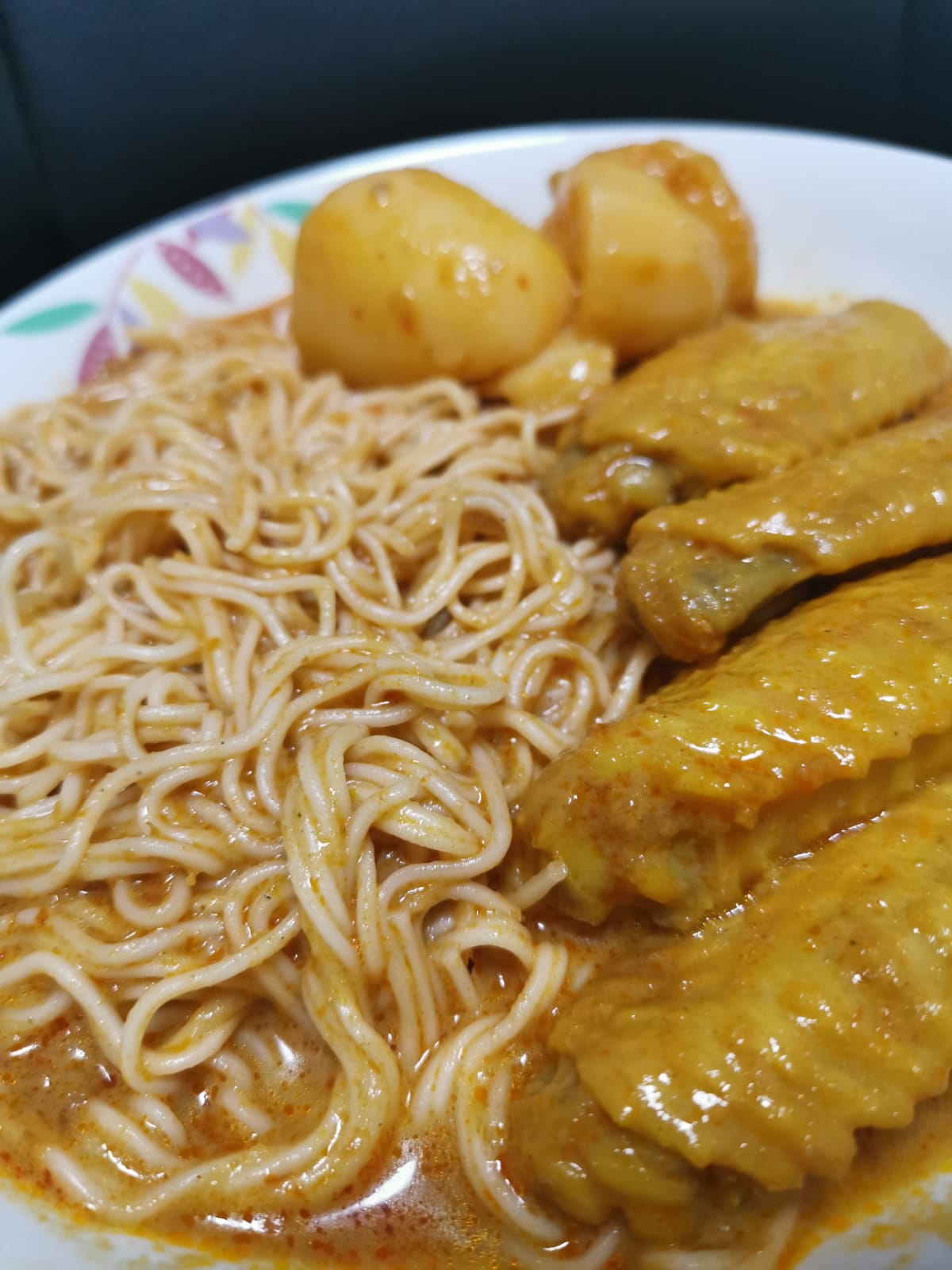 curry chicken huai shan noodles