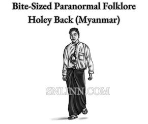 A Burmese young man with a huge see-through hole in his chest