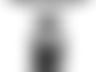 A dark blob in a large glass jar
