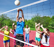 Kids Playing Volleyball