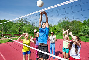 Kids Playing Volleyball