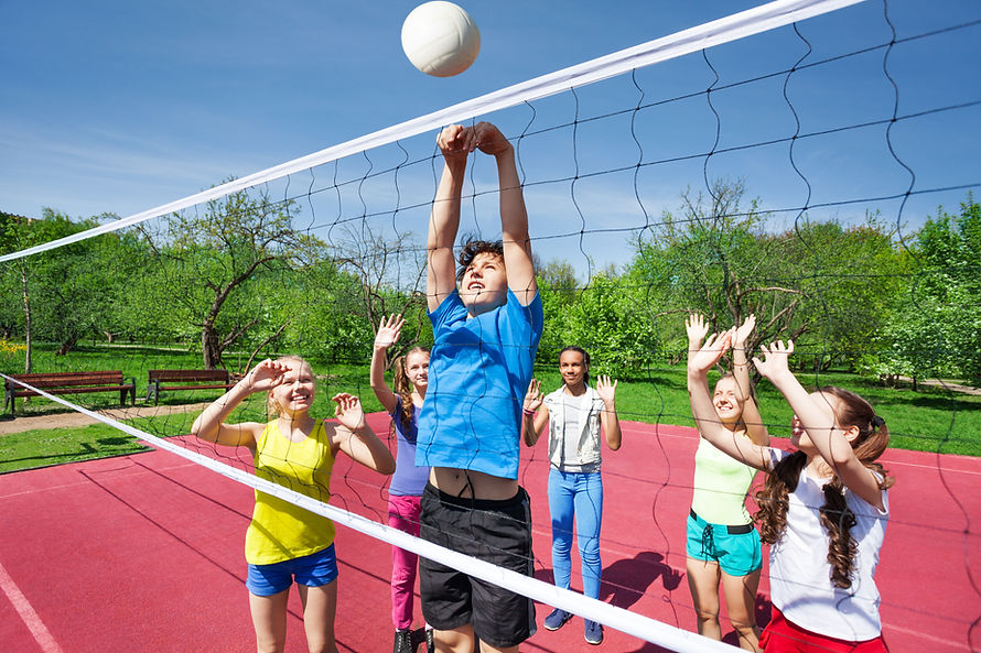 Kids Playing Volleyball