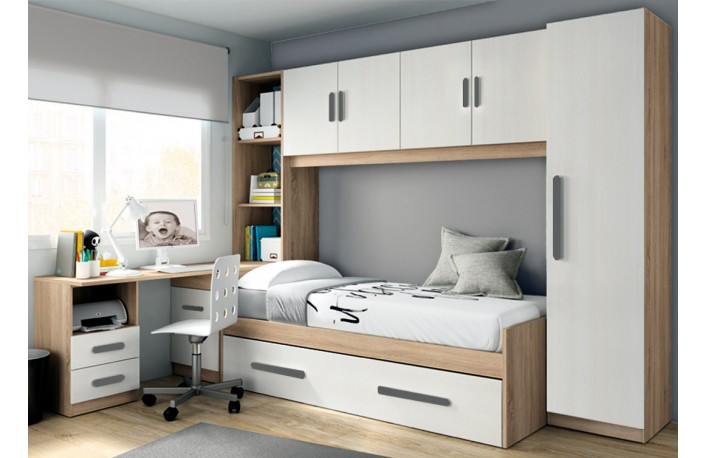 DORMITORIO JUVENIL PUENTE DE MELAMINA