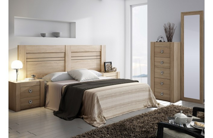 CABECERO DORMITORIO CON 2 MESITAS