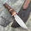 Thumbnail: Amboyna Burl and Horsehide Drop Point