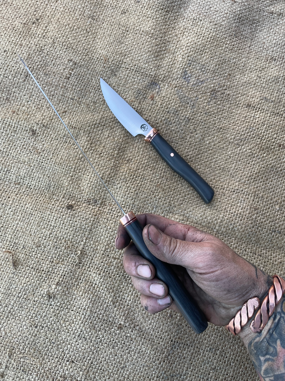 Thumbnail: Graphite Black Micarta Simple Chef Set