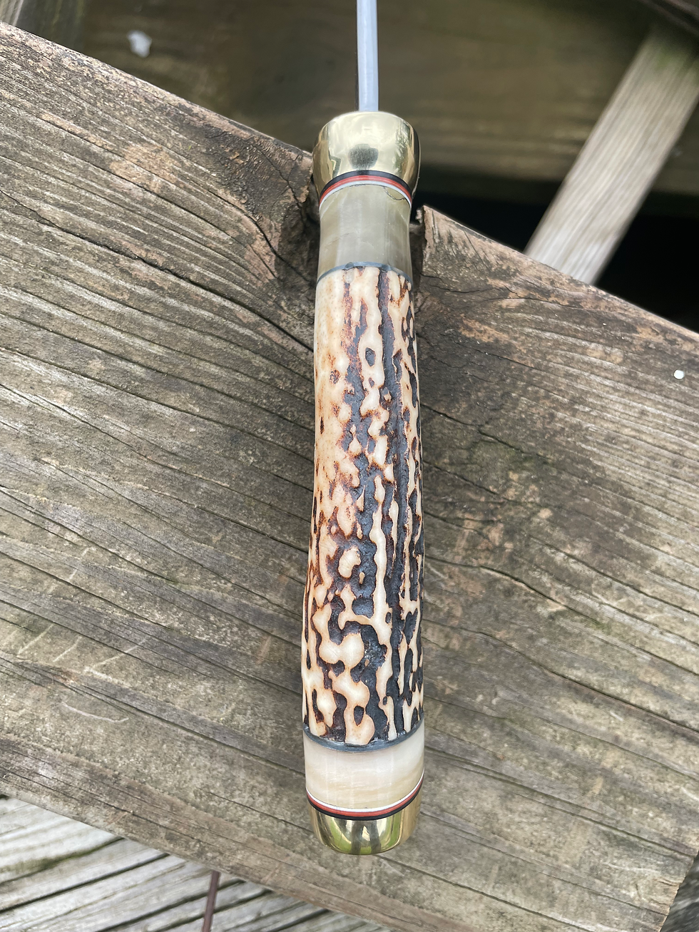 Thumbnail: Premium Sambar Stag, Musk Ox, Sheep Horn & Brass Clip Point