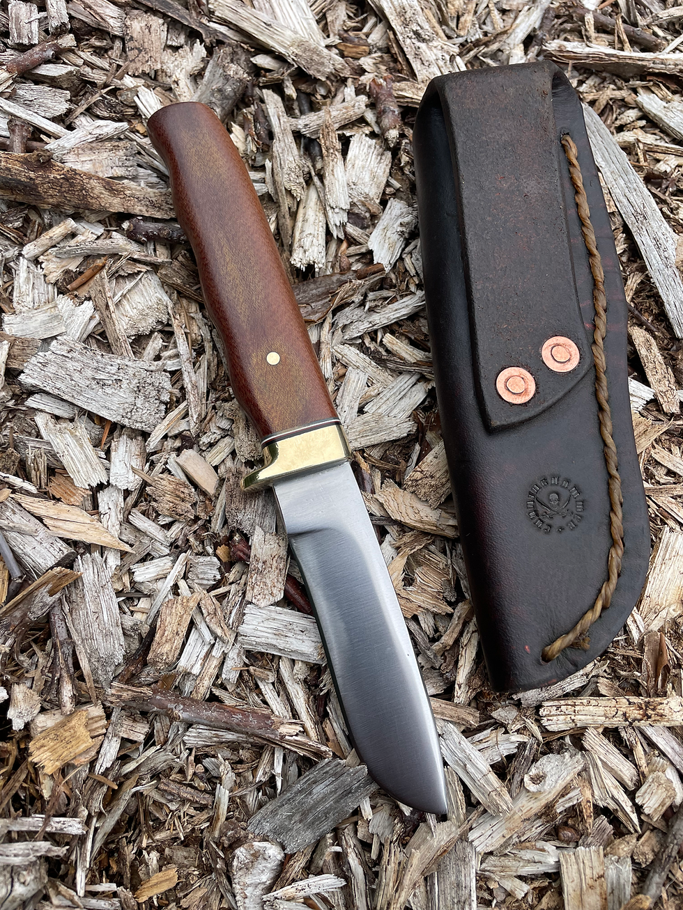 Thumbnail: Aged Micarta Drop Point