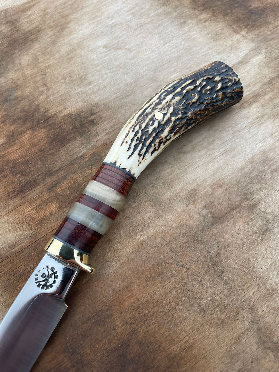 Thumbnail: Sambar Stag, Horsehide and Sheep Horn McKenzie River Fillet