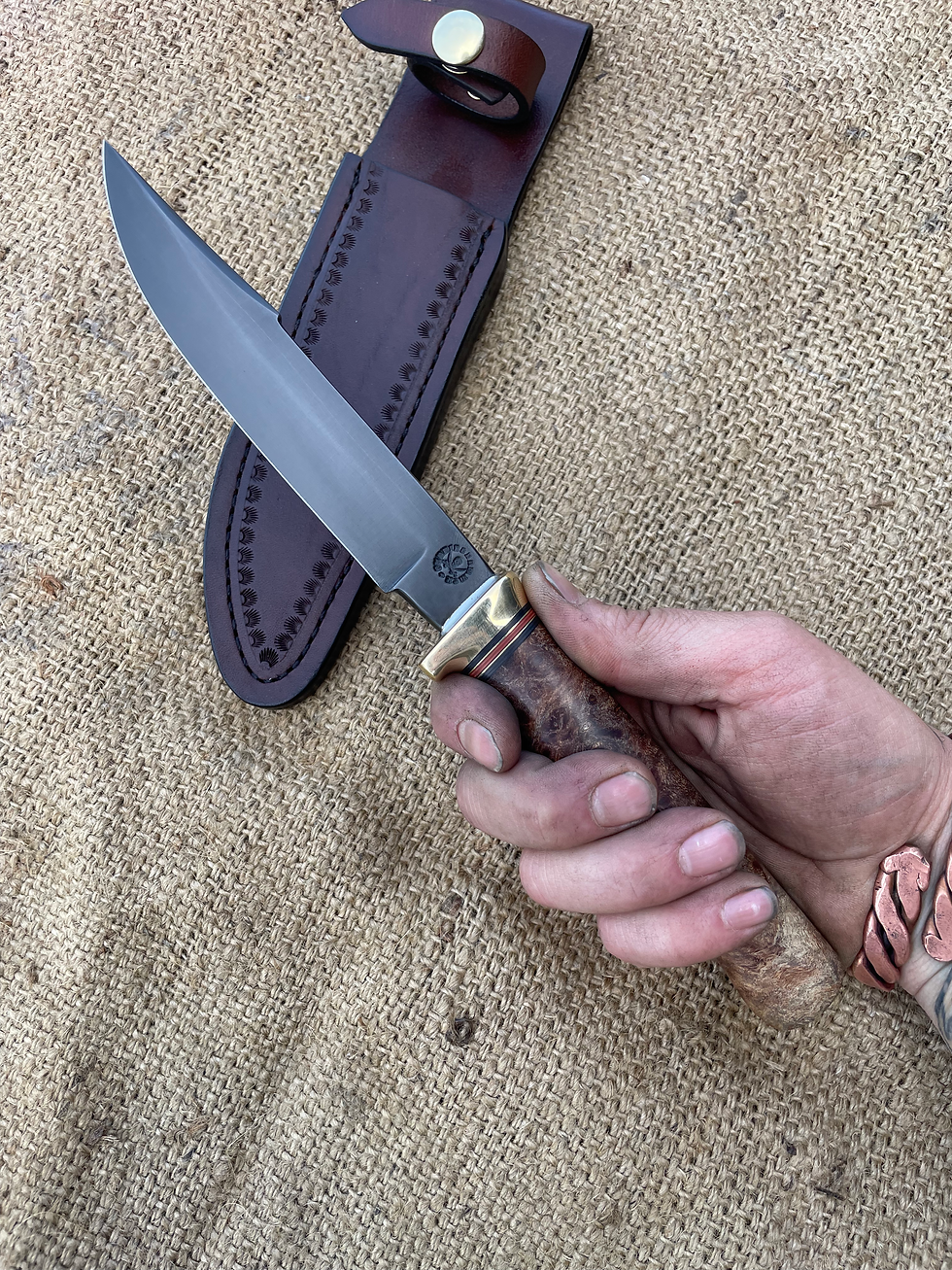 Thumbnail: Premium Maple Burl Blued Fighter