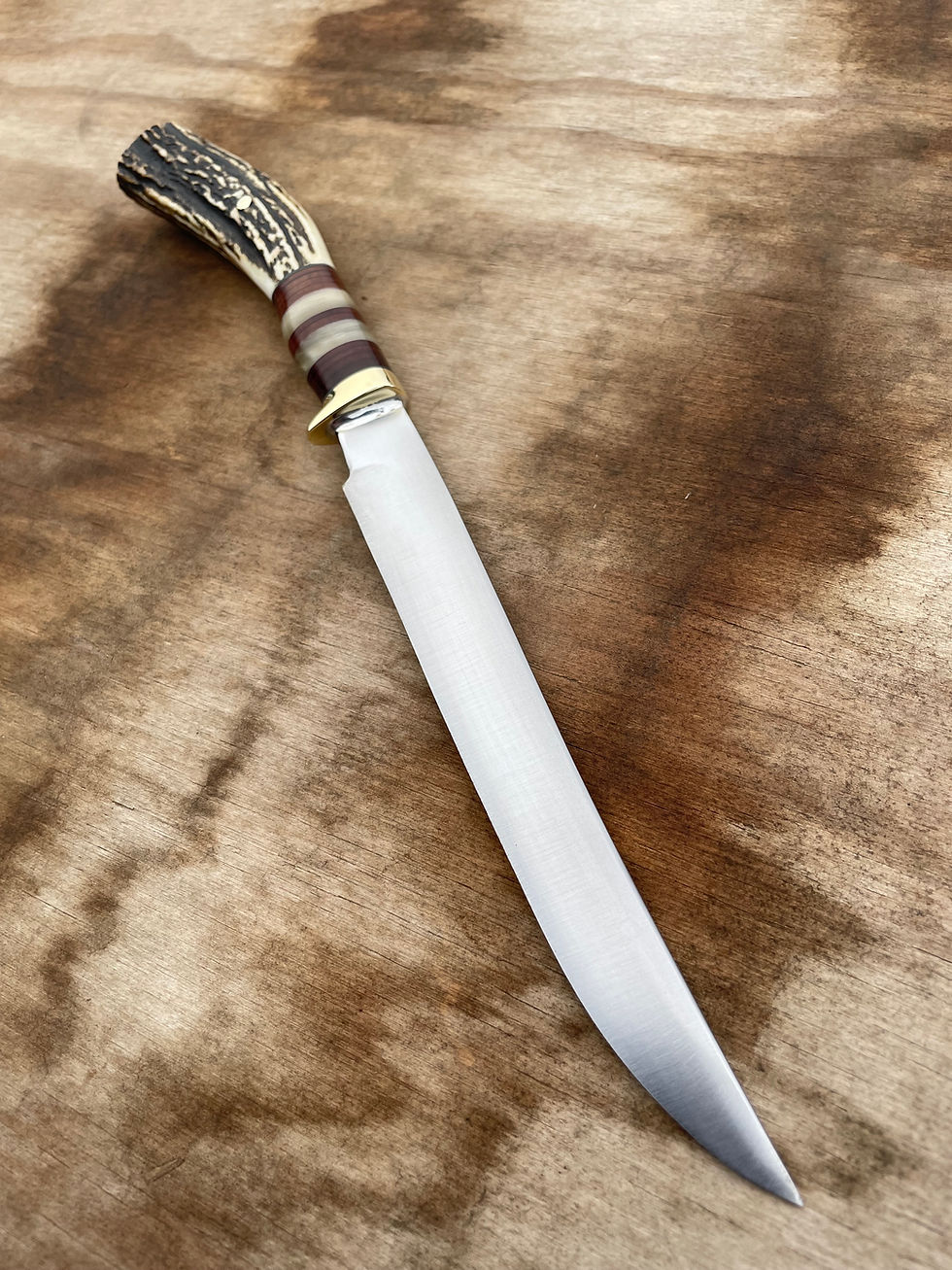 Thumbnail: Sambar Stag, Horsehide and Sheep Horn McKenzie River Fillet