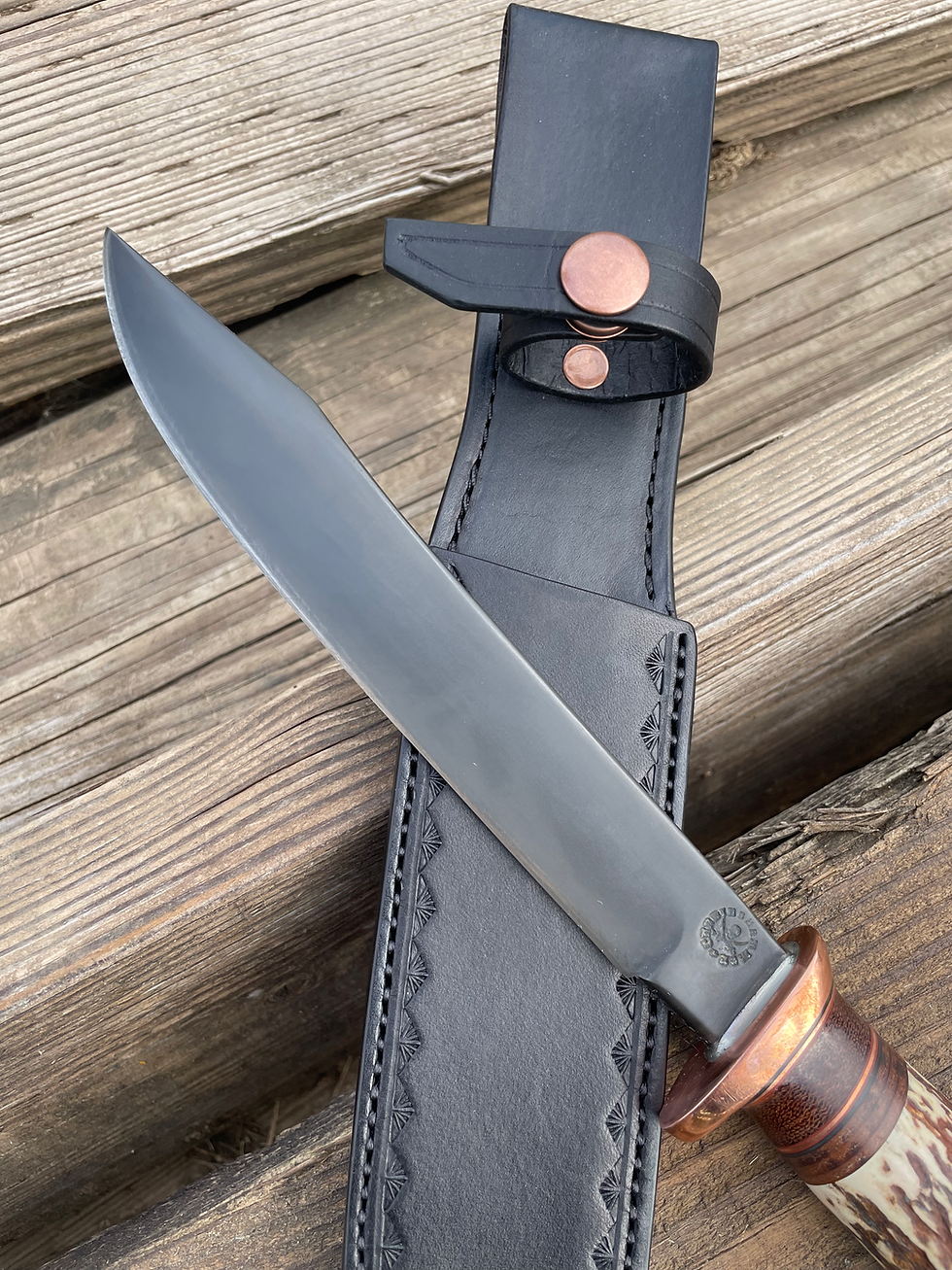 Thumbnail: Premium Sambar Stag and Horsehide American Bowie