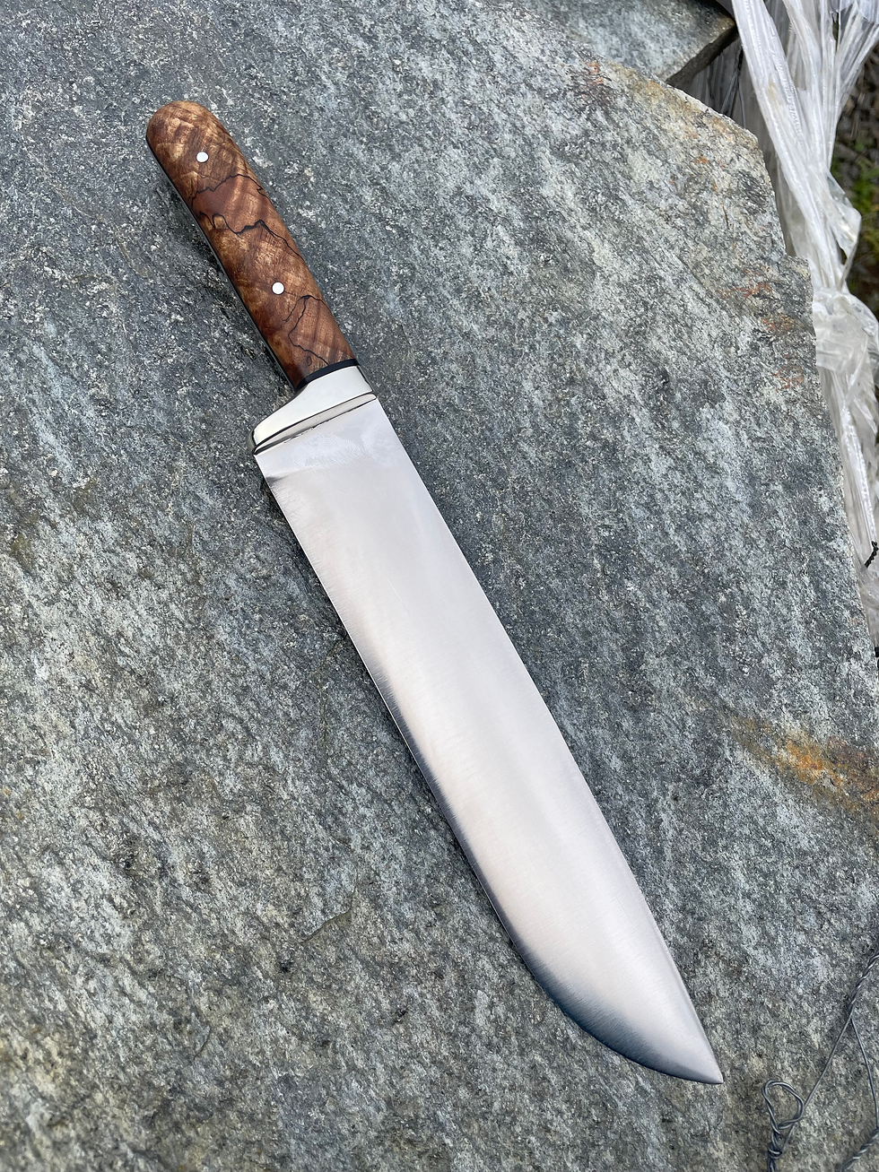 Thumbnail: Stabilized Maple Chef Chopper - S30V