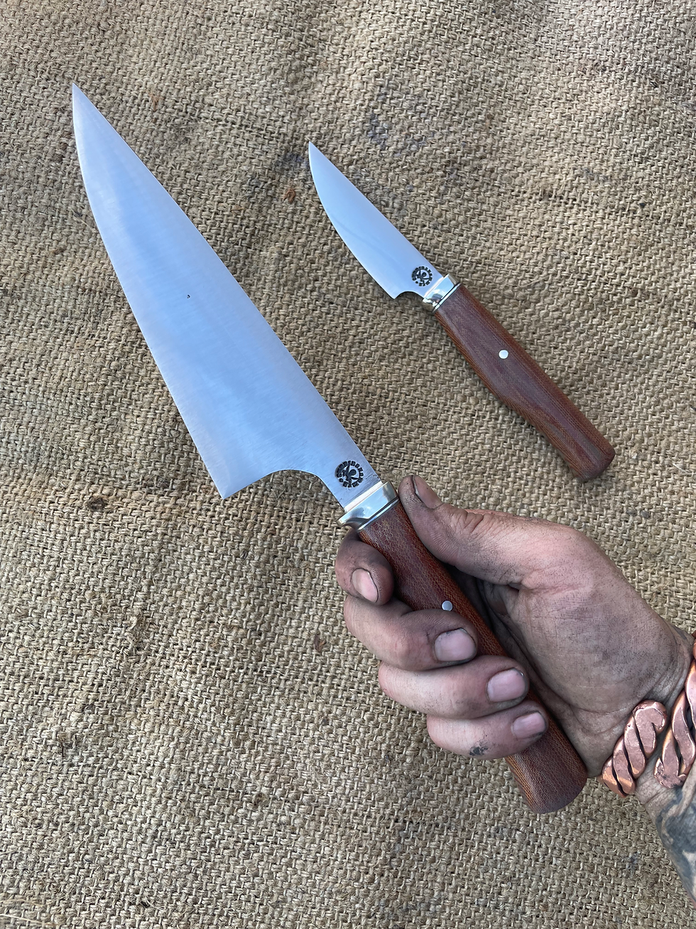 Thumbnail: Natural Canvas Micarta Simple Chef
