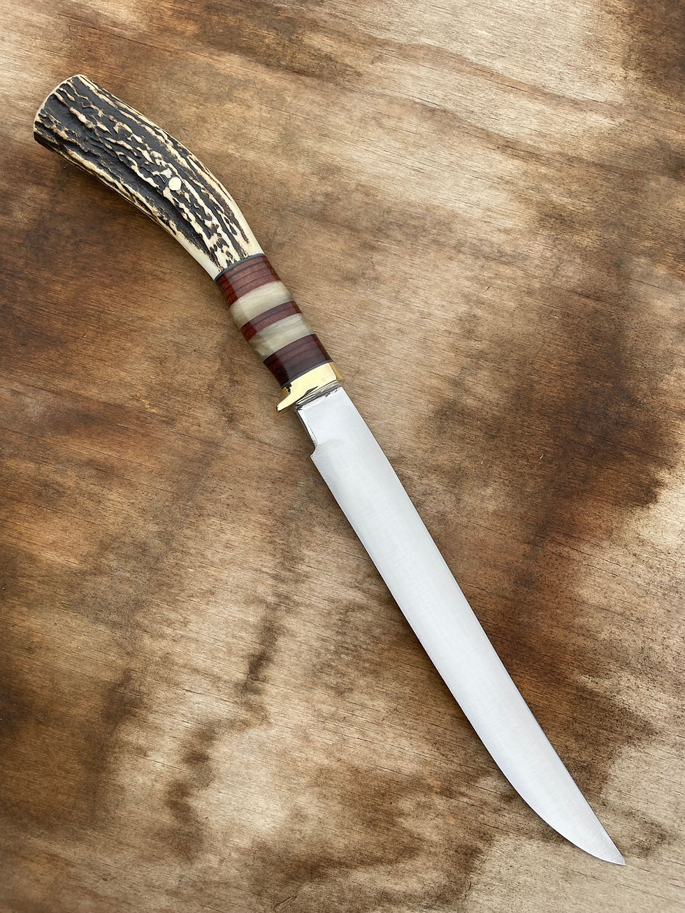 Thumbnail: Sambar Stag, Horsehide and Sheep Horn McKenzie River Fillet