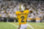 Eric Richardson hauls in a touchdown. Photo by Ian Cadena, PokesNews.com Staff