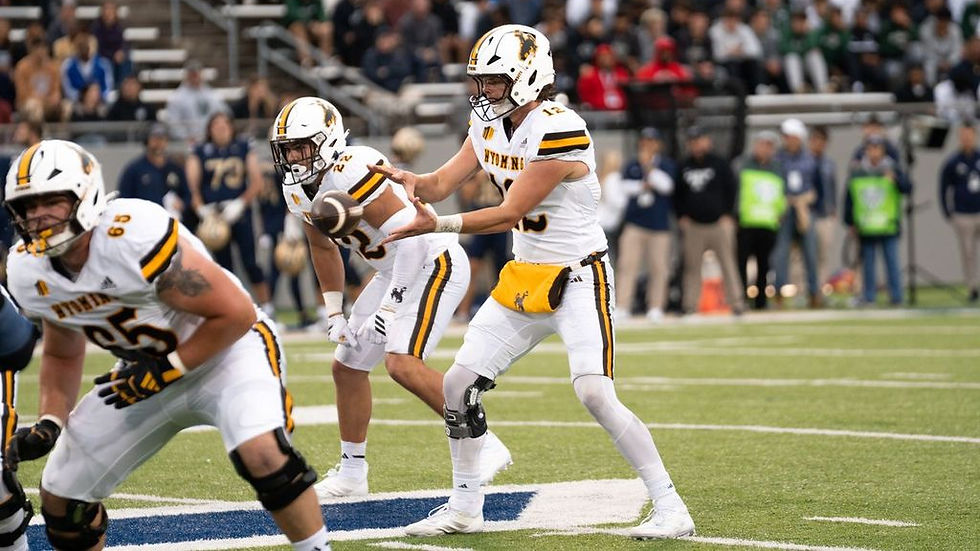 Wyoming QB Kaden Anderson (12). Photo courtesy of UW Athletics.