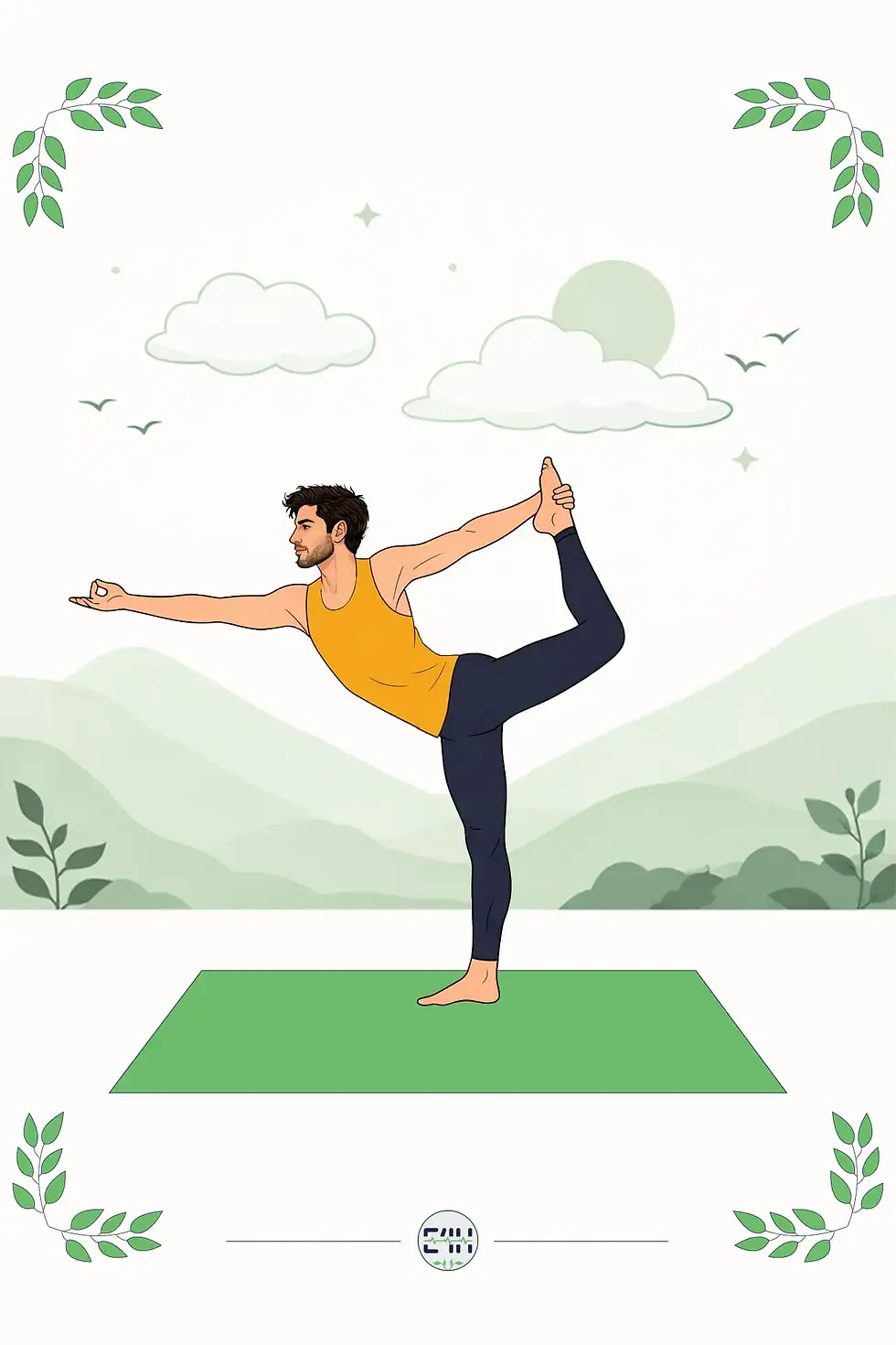 Person balancing on one leg in Dancer's Pose while holding the back foot