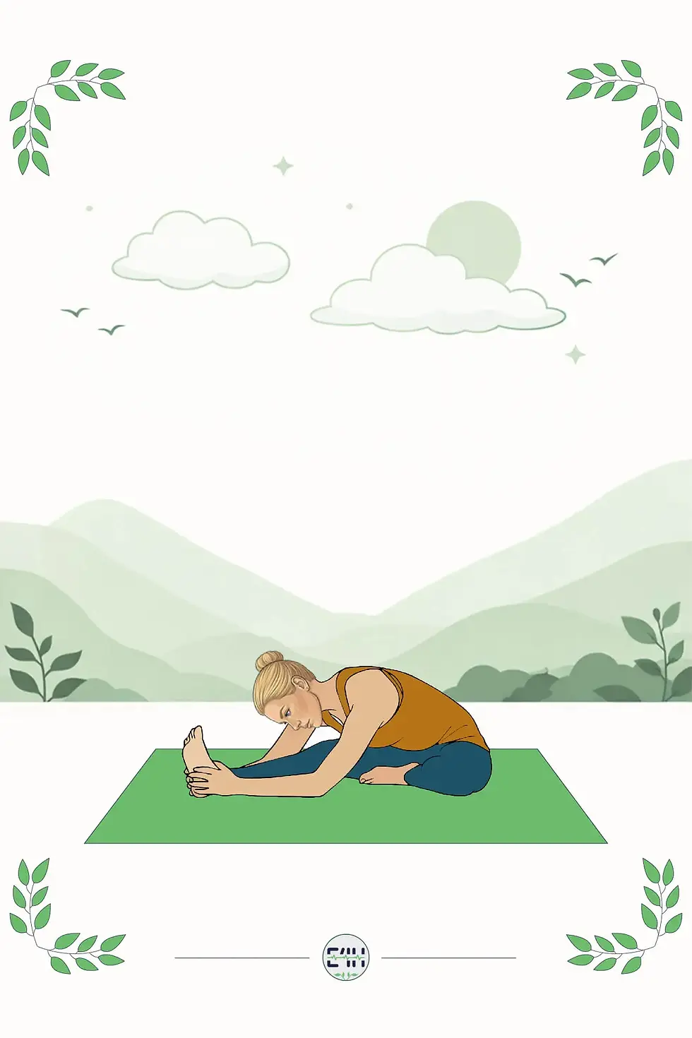 Person seated in Head-to-Knee Pose folding over one leg