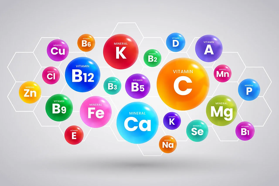 colorful-circles-with-vitamins-a-b12-c-d-and-minerals-ca-k-on-gray-background