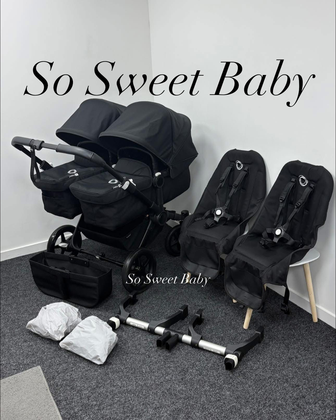 Bugaboo donkey 5 TWIN black