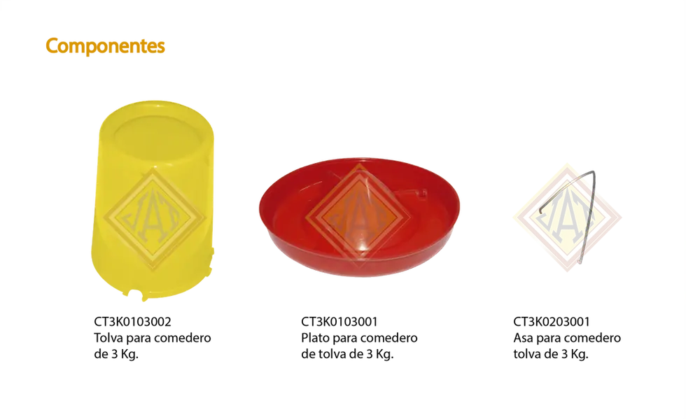 Miniatura: COMEDERO DE TOLVA DE 3 kg