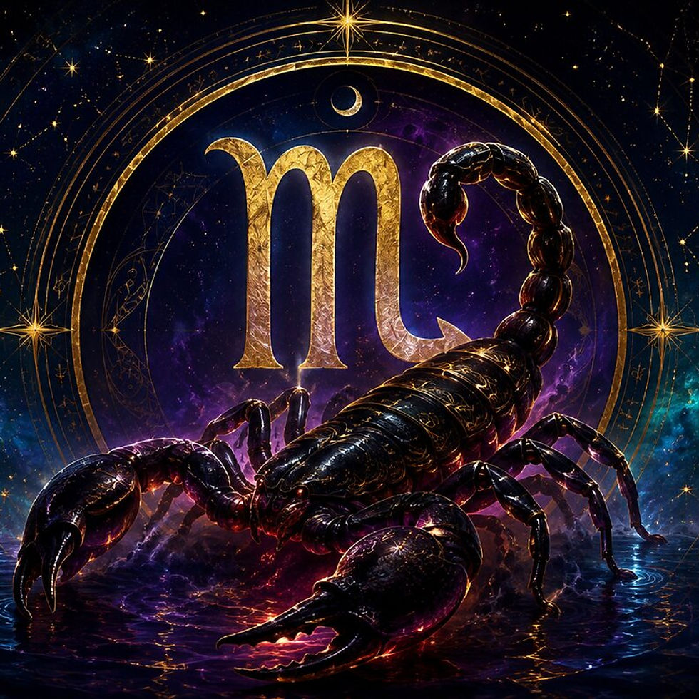 Scorpio zodiac card for the August 16–22, 2026 rising-sign forecast