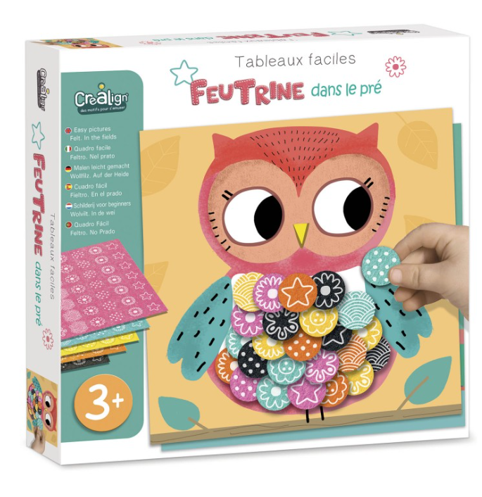 Tableaux Faciles Feutrine Dans le Pré – Crealign | Activité créative