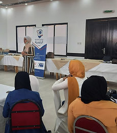 An awareness session in digital safety for the participants of the programs (cosmetic, hotel, and computer programs) at Princess Taghreed Institute for Vocational Training