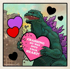 TARJETAS DE SAN VALENTÍN DE GODZILLA PERFECTAS PARA TU MONSTRUOSA RELACIÓN 