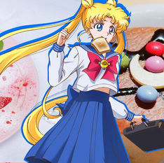COME COMO USAGI EN ESTE LINDO CAFÉ DE SAILOR MOON ETERNAL