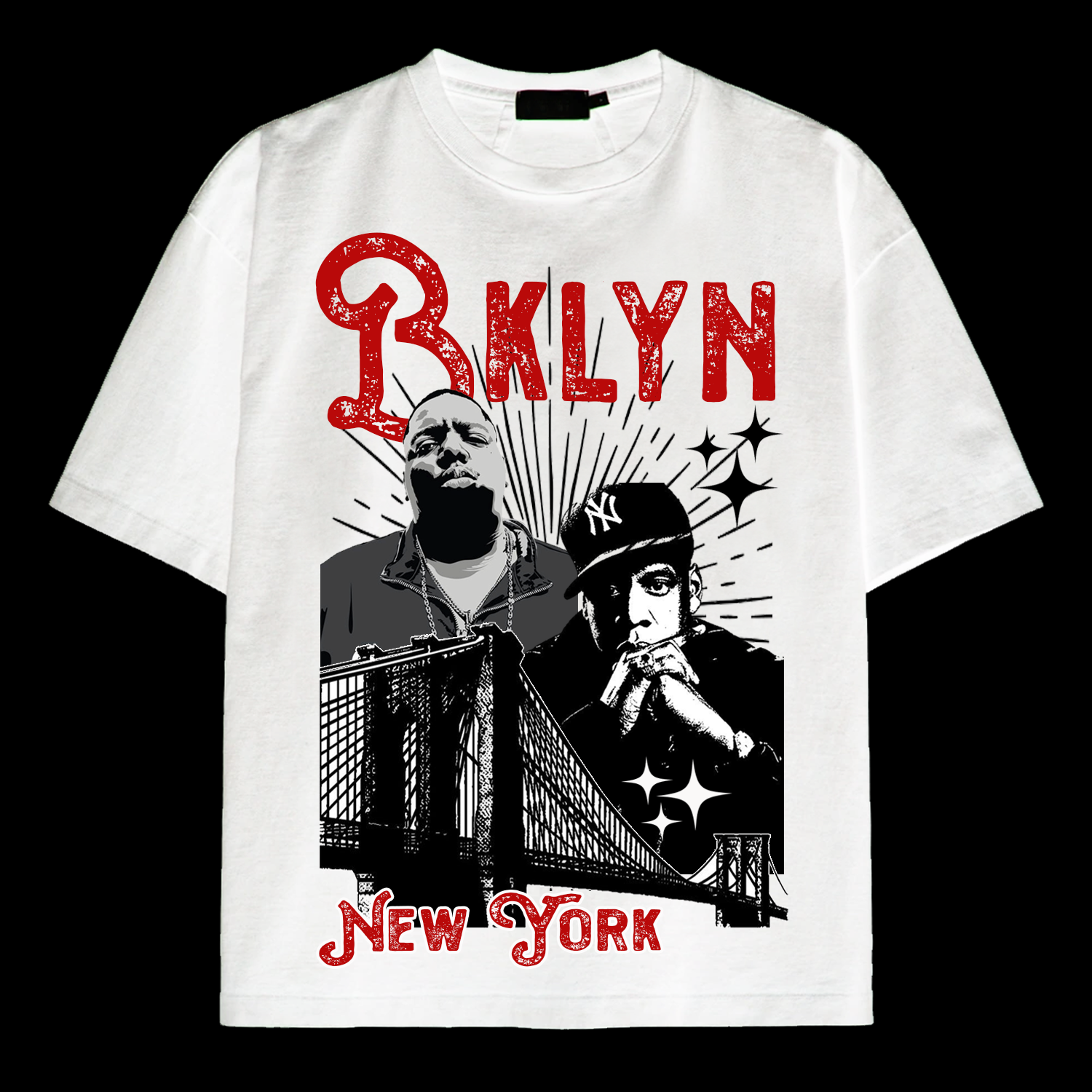 Bklyn’s Finest T-shirt (White/Red)