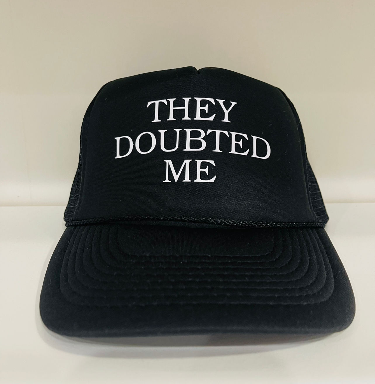 The Doubted Me Trucker Hat (Black)