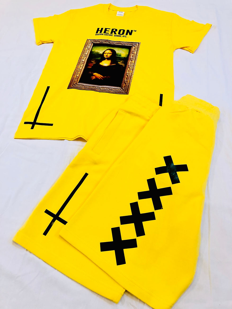 Thumbnail: Heron “info” shorts (canary yellow)