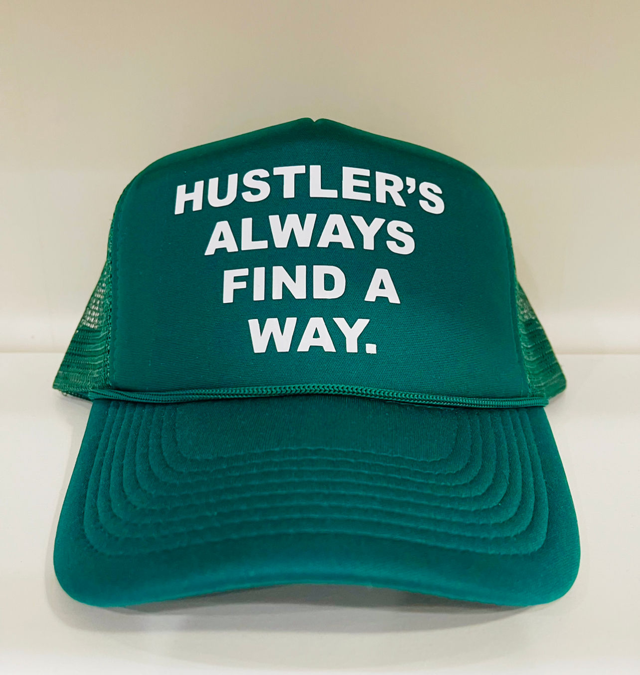 Hustlers Way Trucker Hat (Black)