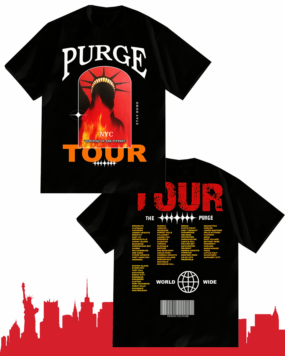 Thumbnail: Nyc “Purge” Tour T-shirt (Black)