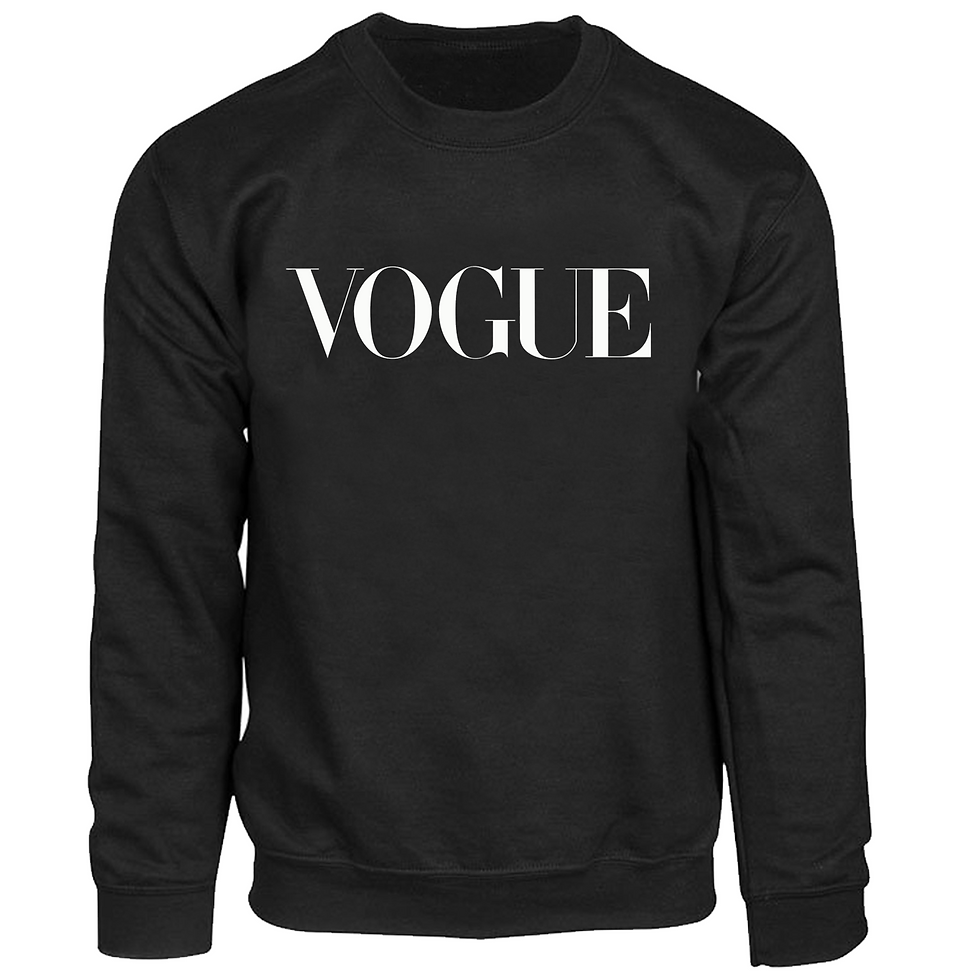 Thumbnail: Vogue sweat shirt (Black)