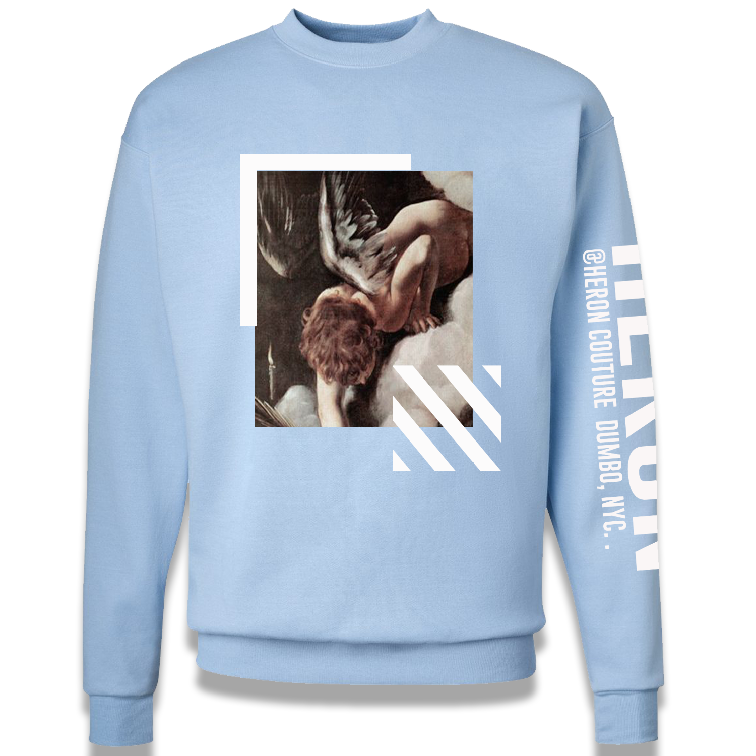 Fallen Angels Crew neck Sweater (Baby Blue)