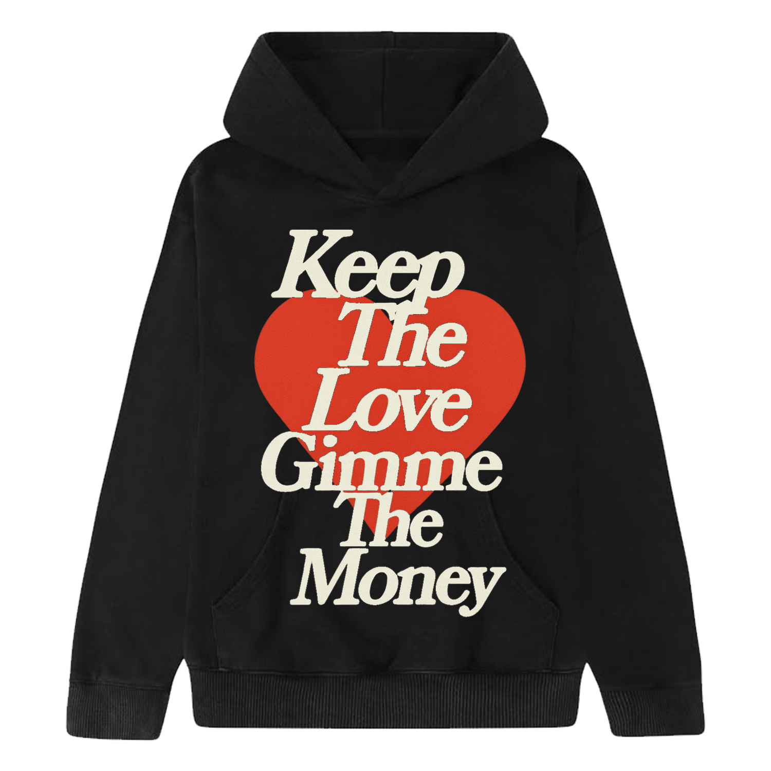 Keep The Love Hoodie by BUX (Black)